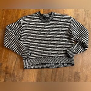 Rag & Bone Striped Black and White Sweater, size M